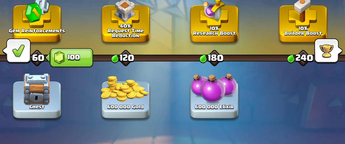 Official Gold Pass interface